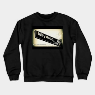 Hollywood Boulevard, Hollywood, California by Mistah Wilson Crewneck Sweatshirt